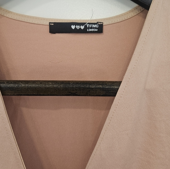 Nude Pink Wrap Dress - Picture 5 of 8